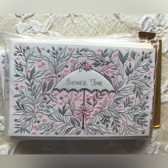 Vintage NEW 1960’s Hallmark Packaged Shower Invitations Set - Picture 2 of 4